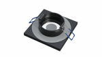 Ceiling lighting point fitting BONA cast round Fixted black